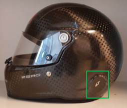 Fig. 2b - Ancrage de casque M6 retiré