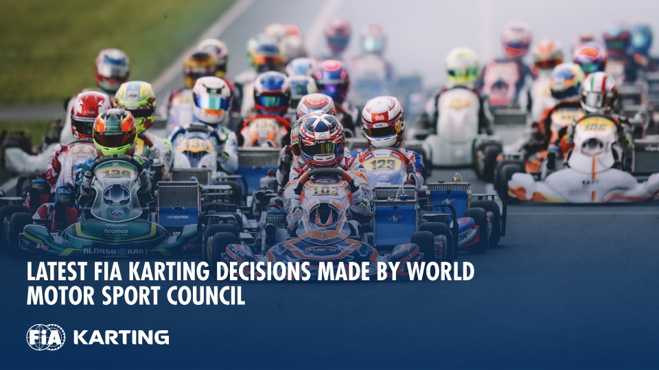 FIA Karting resume las decisiones del Consejo Mundial del Motor